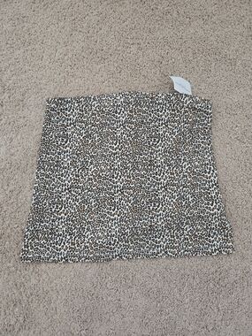 Leopard Print Tube Top - Brown and Black